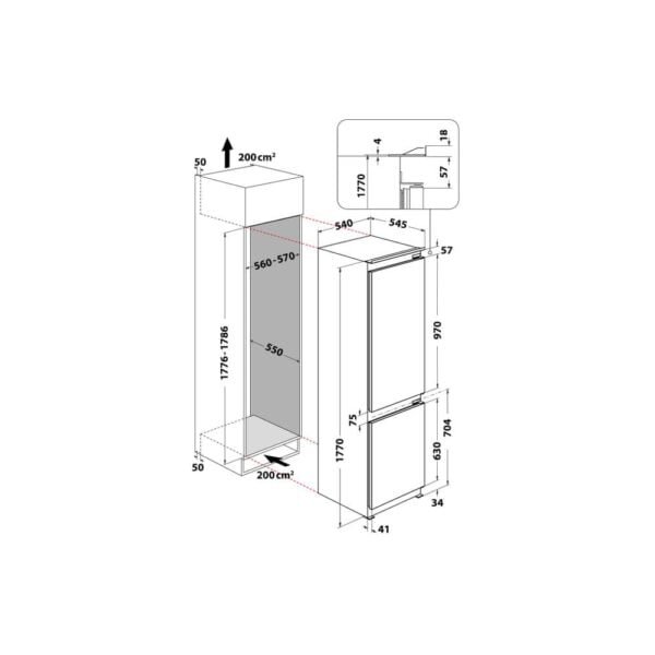 FRIGORIFER HOTPOINT ARISTON BCB 7030 E C1 - Image 2