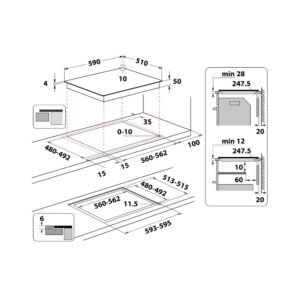 Pllake me Induksion Hotpoint Ariston HB 3760B NE