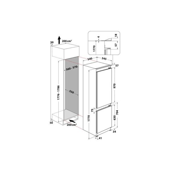 Frigorifer Montues Hotpoint Ariston HAC18 T122 - Image 9