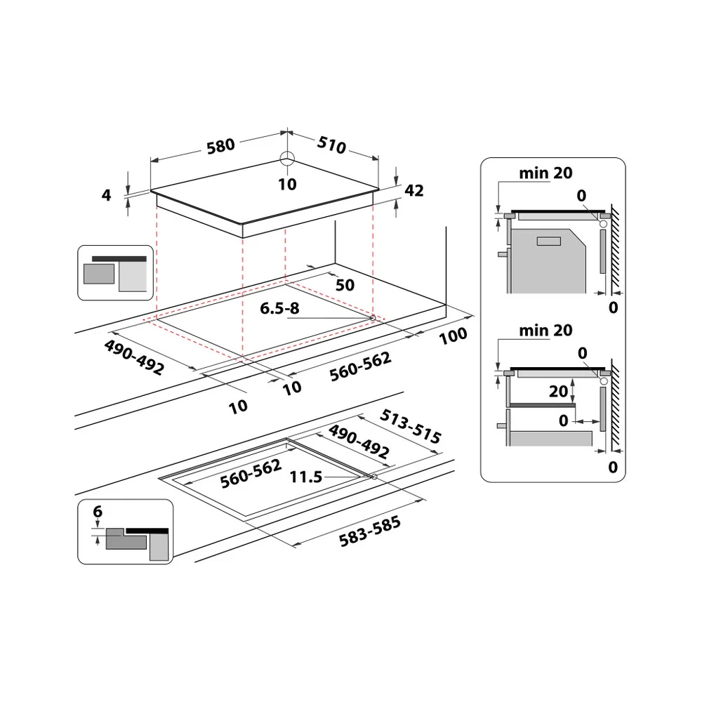 Pllake Whirlpool AKT 8090 NE - Image 3