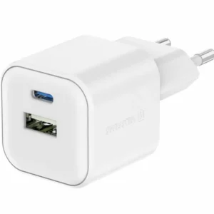 Karikues SWISSTEN 12W 1x USB-C + 1x USB-A, i bardhë