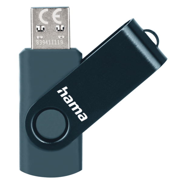 USB Hama “Rotate”, 3.0, 32GB, 70MB/s, kaltër e errët