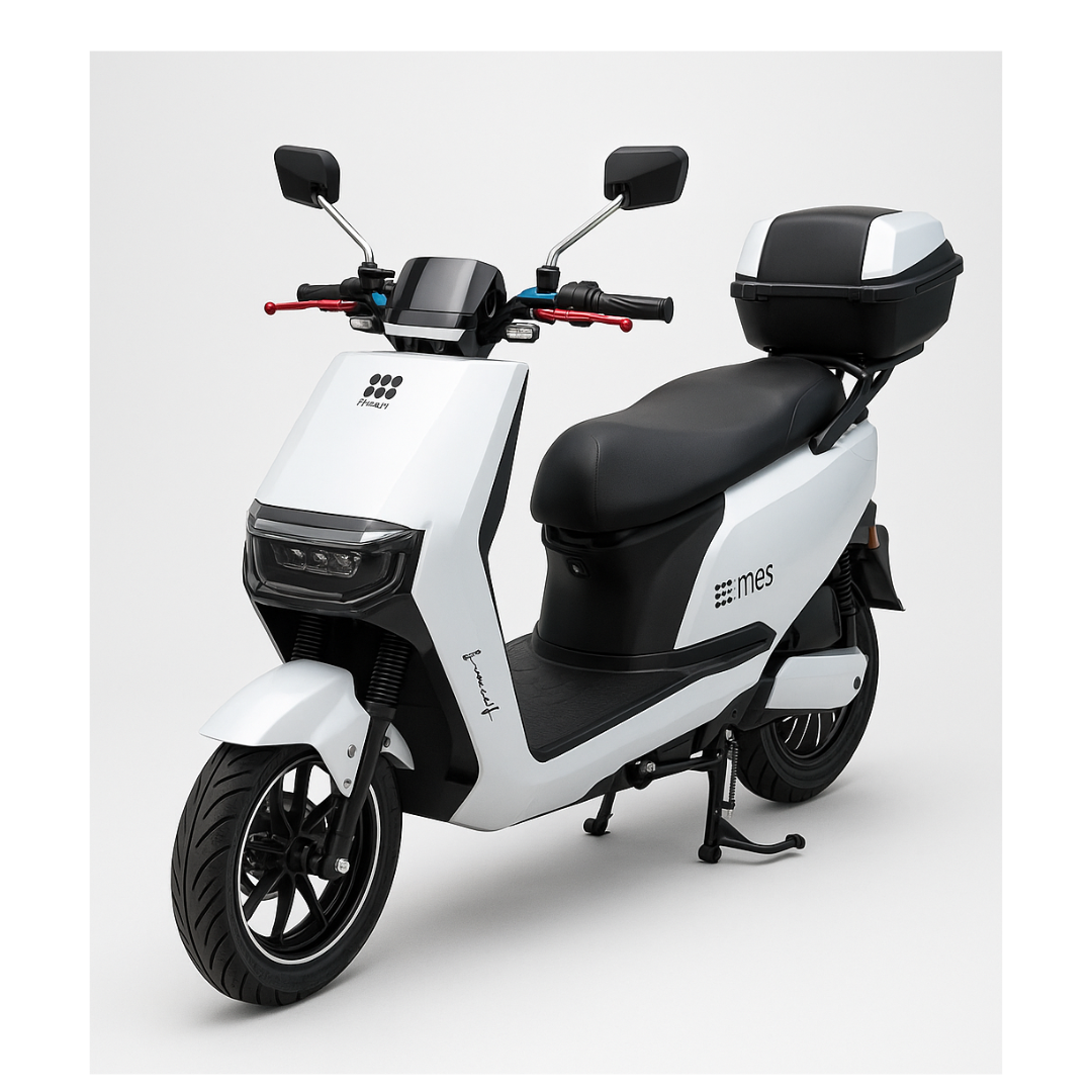 Skuter Elektrik MES, Nes XS me box, i bardhë