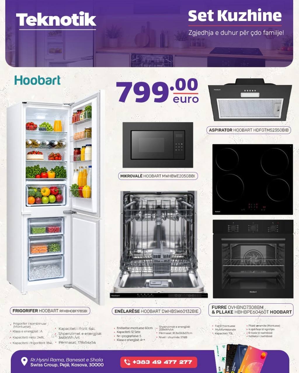 Set Kuzhine Hoobart 799 €