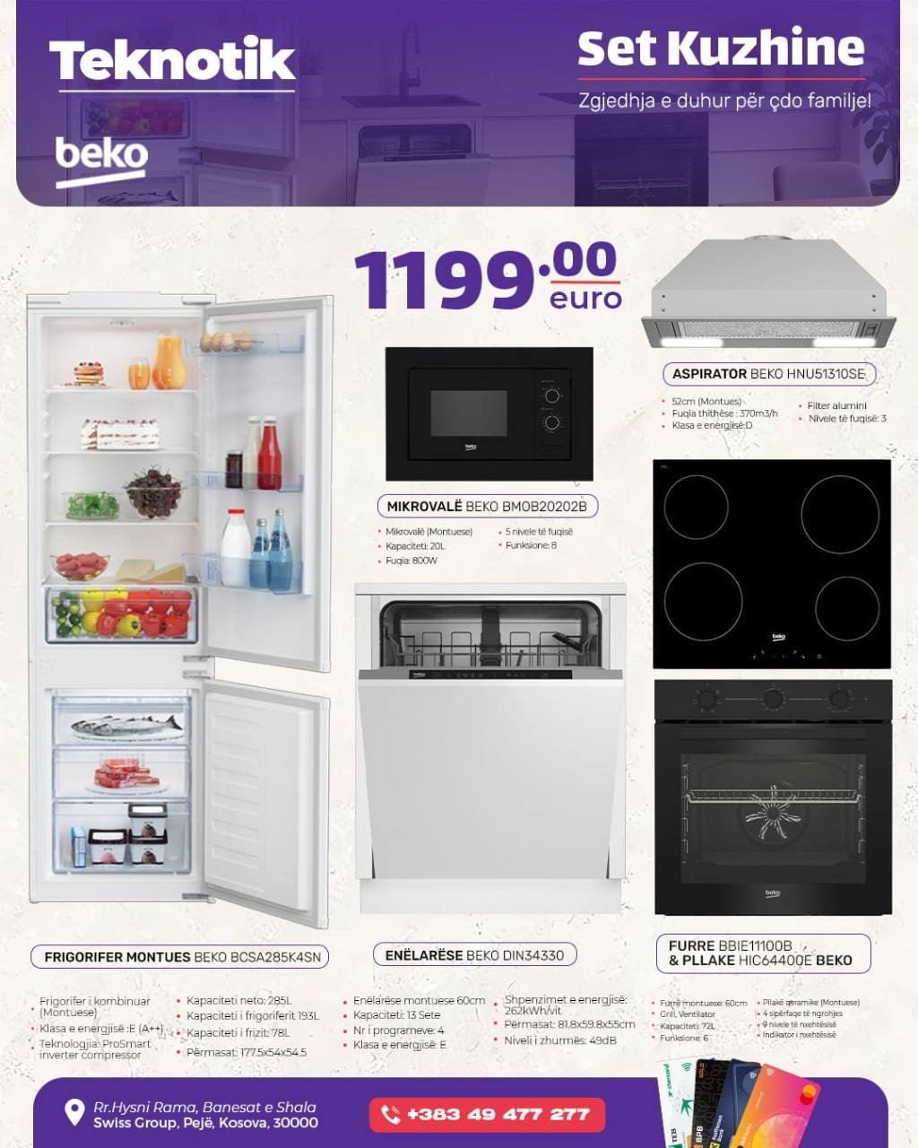 Set Kuzhine Beko 1199 €